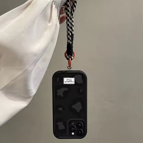 【即納商品】K22986 レオパード×ロープストラップ iPhoneケース