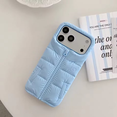S76009 ダウンジャケット風iPhoneケース