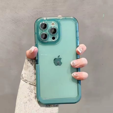 【即納商品】K23065 クリアカラーフレーム スタンドiPhoneケース