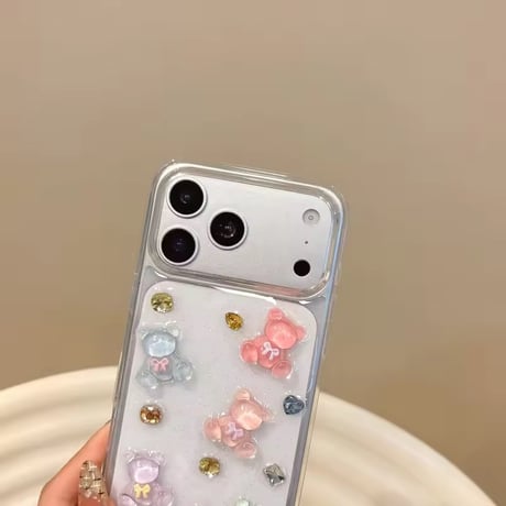 L62539 パステルジュエルベアiPhoneケース