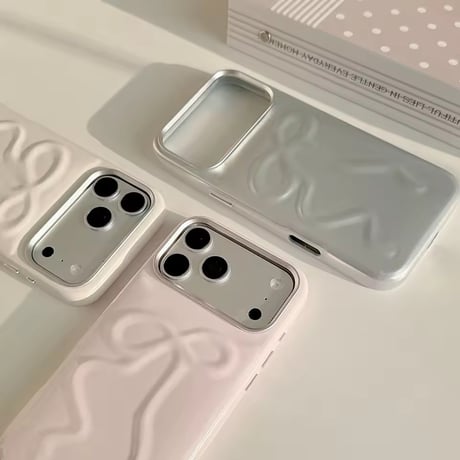 S75754 エンボスリボン iPhoneケース