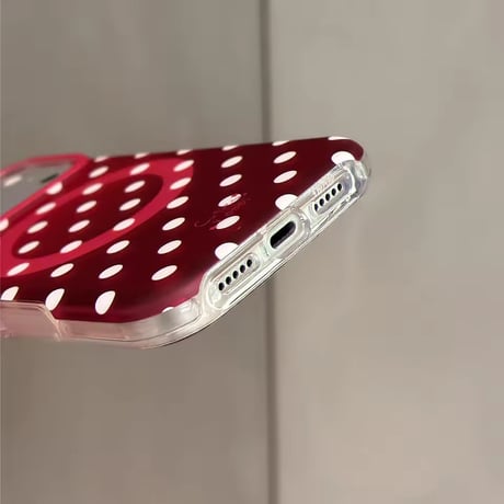 S75932 ボルドードットMagSafeiPhoneケース