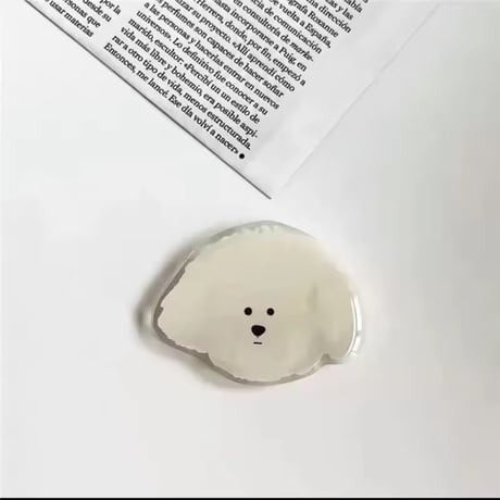 【即納商品】P0381 ゆるわんこ フェイススマホグリップ