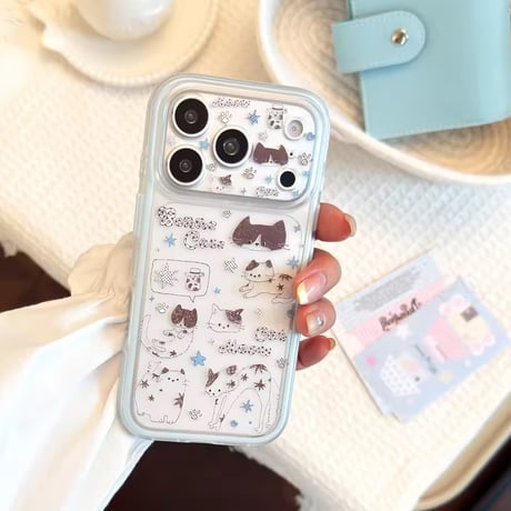 L62550 キャットミャオグラフィックiPhoneケース