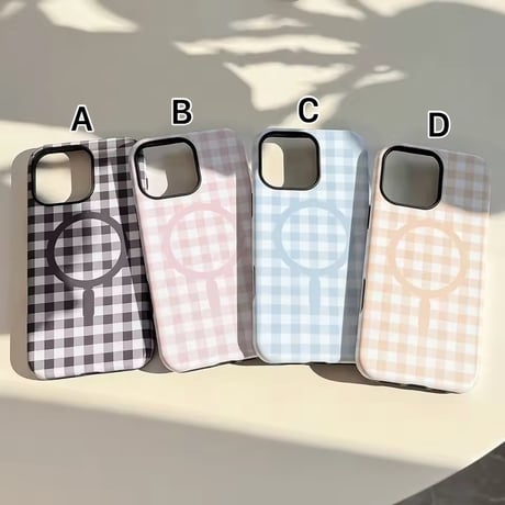 【即納商品】S75323 ギンガムチェック MagSafe対応 iPhoneケース