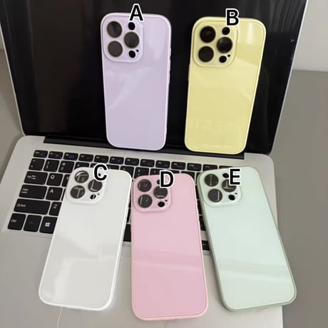 【即納商品】S74830 パステルカラー ツヤめきiPhoneケース