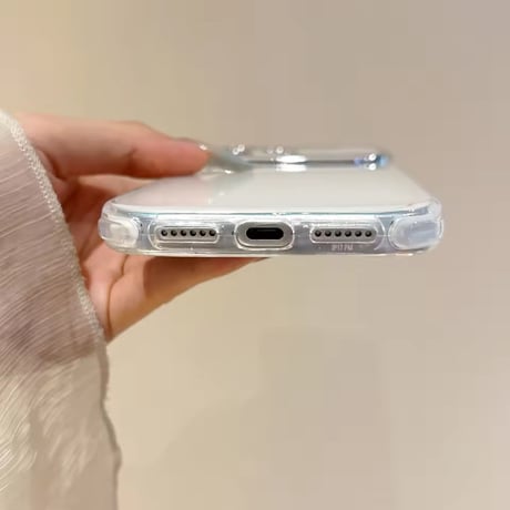 【即納商品】S75565 オーロラグラデーションフレーム iPhoneケース