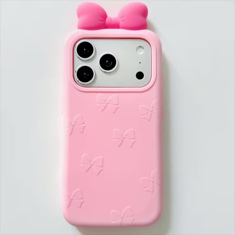 S75954 立体リボンパステルiPhoneケース