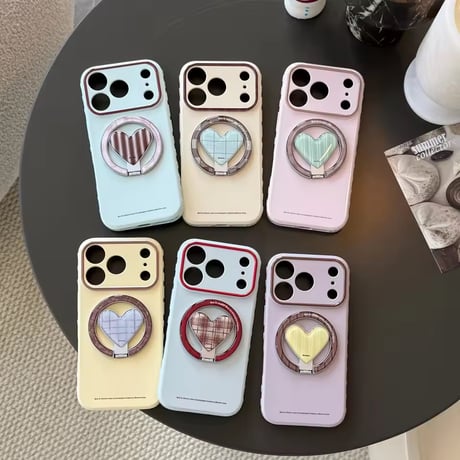 K23209 ハートリングスタンド付き MagSafe対応 iPhoneケース
