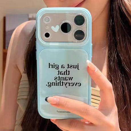 S75736 ハートアクセント メッセージ iPhoneケース