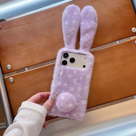 S75917 ふわもこうさぎiPhoneケース