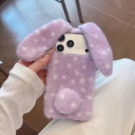 S75917 ふわもこうさぎiPhoneケース
