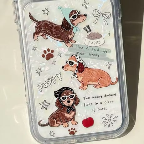 S75919 おしゃれわんこiPhoneケース