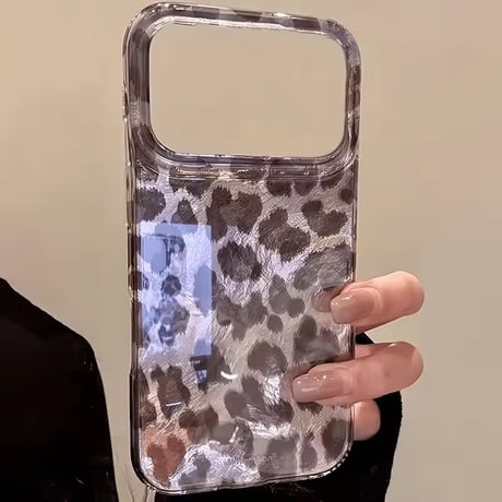 S75763 モノトーンレオパード iPhoneケース