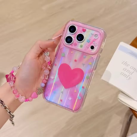 S75755 ビッグハートオーロラ iPhoneケース