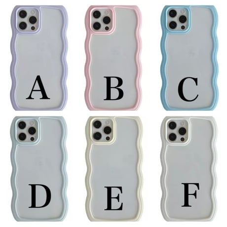 【即納商品】L61144 ウェーブラインのふんわりクリアiPhoneケース