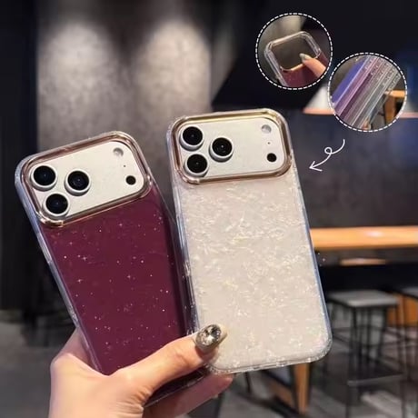 S75889 きらめきラメカラーiPhoneケース
