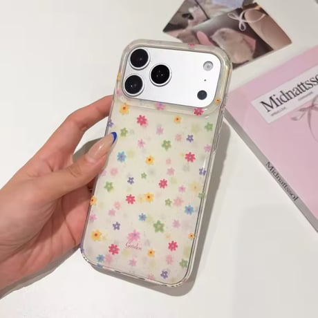 S75756 カラフルフラワー iPhoneケース
