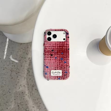 S75960 カラーネップツイードiPhoneケース