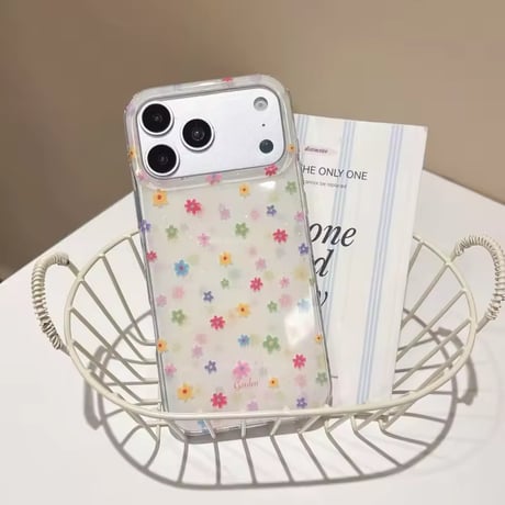 S75756 カラフルフラワー iPhoneケース