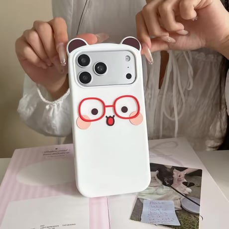 S75770 めがねくま iPhoneケース
