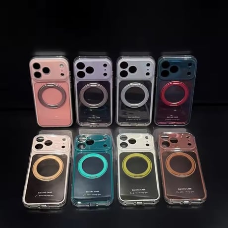K23272 カラーフレームリングスタンド MagSafe iPhoneケース