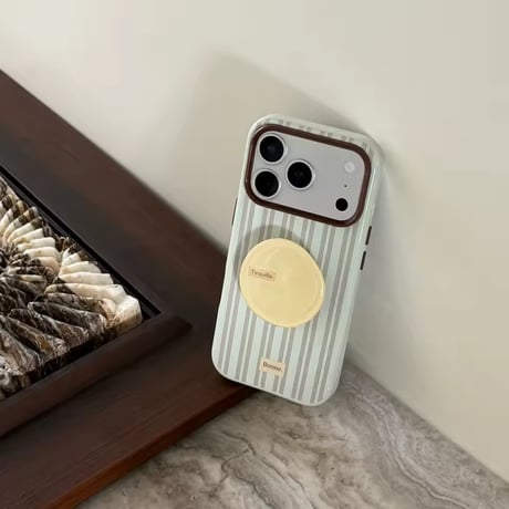 K23366 ニュアンスグリップストライプiPhoneケース