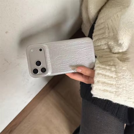 【即納商品】S75369 ニュアンスレザー風 iPhoneケース