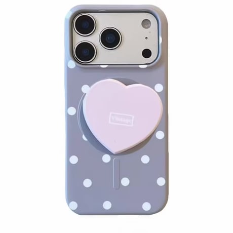 K23326 レトロハートソケット付きiPhoneケース