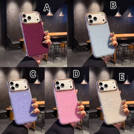 S75889 きらめきラメカラーiPhoneケース