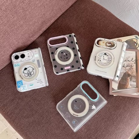 K23364 アニマルリングスタンドiPhoneDuoケース