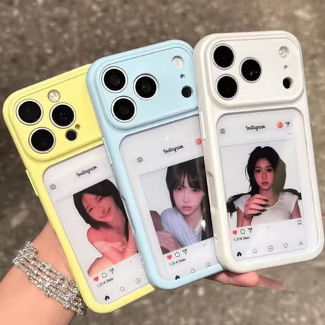L62471 はさめる推しフォトiPhoneケース