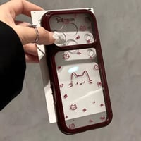 L62547 にゃんこグラフィッククリアiPhoneケース