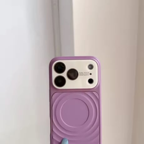 K23327 ウェーブパネルストラップ付きiPhoneケース