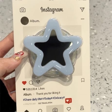 【即納商品】P0330 スターカラーバブル MagSafe対応スマホグリップ