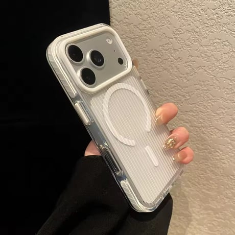 L62537 カラーフレームMagSafe対応iPhoneケース