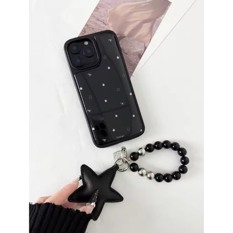 K23348 スターチャームリボンiPhoneケース