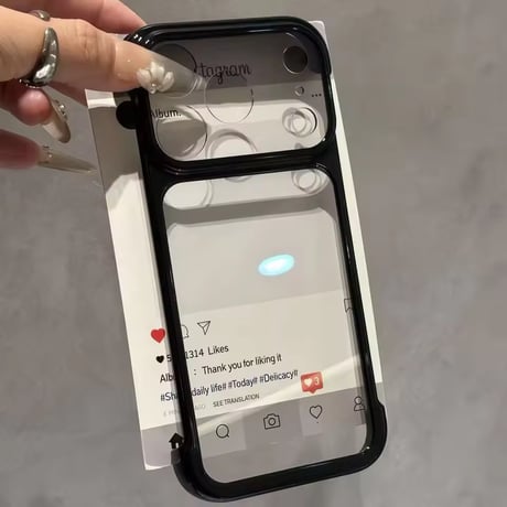 L62523 カラーフレームクリアiPhoneケース