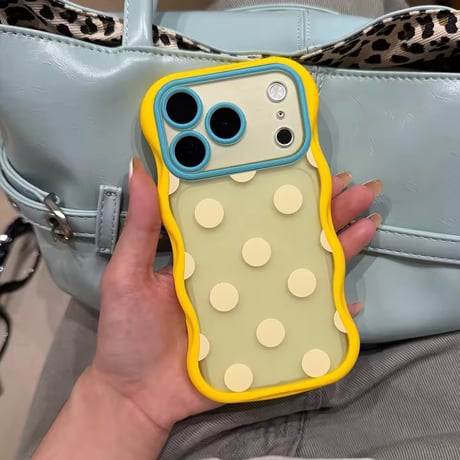 S75725 ポップドット ウェーブ iPhoneケース