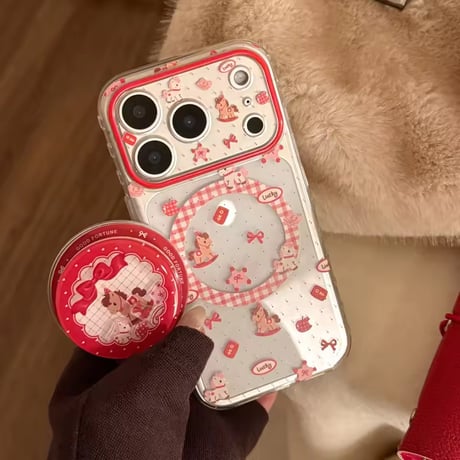 K23208     レトロトイMagSafeソケット付きクリアiPhoneケース
