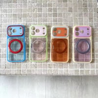 K23203 バイカラーリングスタンド付き iPhoneケース