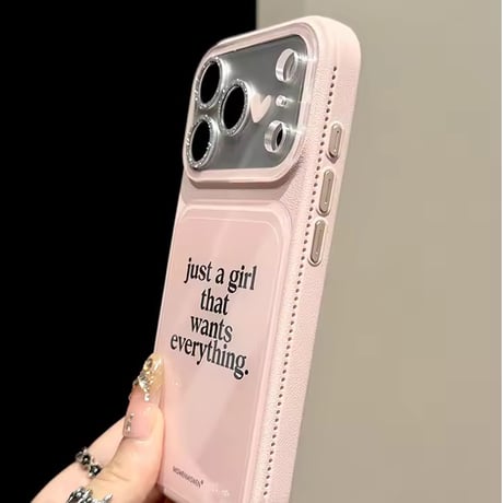 S75736 ハートアクセント メッセージ iPhoneケース