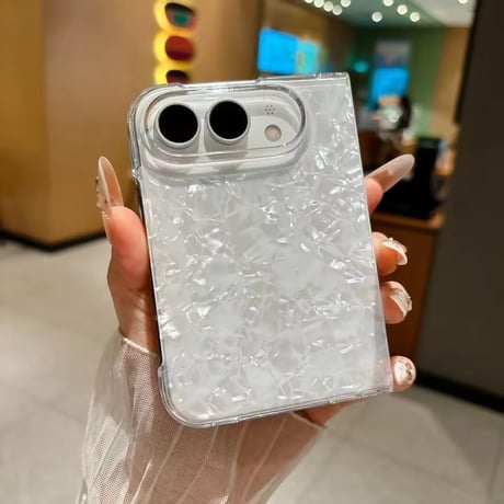 【即納商品】S75928 オーロラシェルiPhoneDuoケース