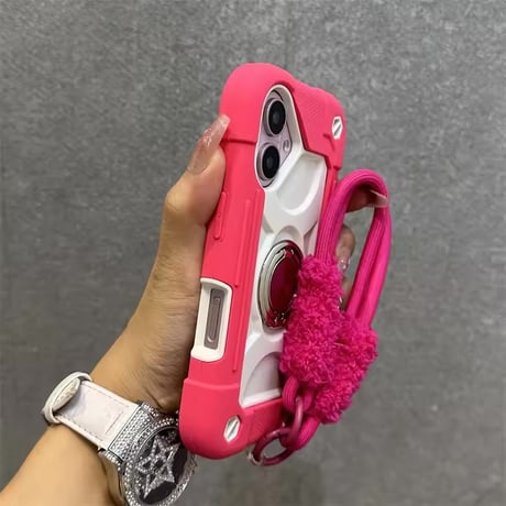 K23214 アウトドアリングストラップ付き iPhoneケース