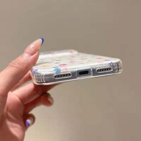 S75756 カラフルフラワー iPhoneケース