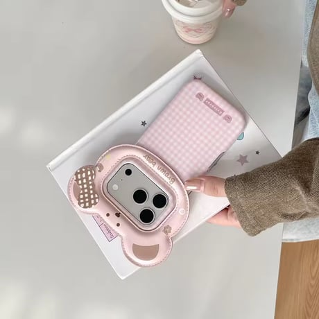 S75949 ギンガムベアiPhoneケース