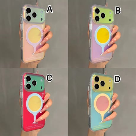 S75718 カラフルオーロラ MagSafe対応 iPhoneケース