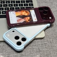 L62523 カラーフレームクリアiPhoneケース