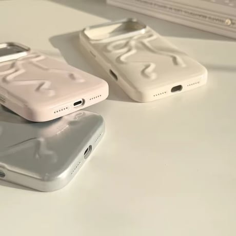 S75754 エンボスリボン iPhoneケース