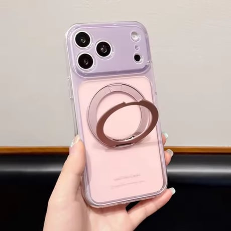 K23272 カラーフレームリングスタンド MagSafe iPhoneケース